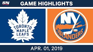 NHL Game Highlights | Maple Leafs vs. Islanders – April 01, 2019
