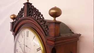 Small Antique Regency Mahogany London Longcase Clock