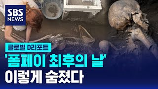 '폼페이 최후의 날' 이렇게 숨졌다 / SBS / #D리포트