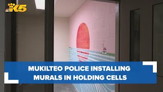 Mukilteo Police Department installing murals in holding cells