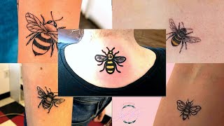 Bee tattoo designs // bee tattoo meaning // honey bee tattoo