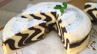 Zebra cake しましまのゼブラケーキ作ってみました! ひひーーーん♪