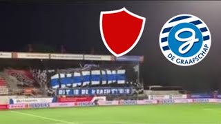FC Oss vs De Graafschap 01.10.2021 pyro choreo ultras