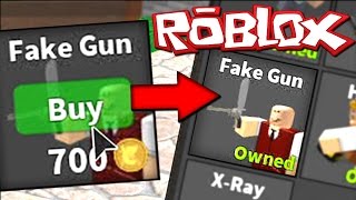 BUYING FAKE GUN PERK - ROBLOX MURDER MYSTERY 2