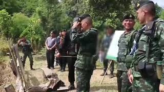 (ศรีสะเกษ) พลตรี สมภพ ภาระเวช ผู้บัญชาการกองกำลังสุรนารีตรวจเยี่ยมหน่วยกำลังป้องกันชายแดน