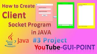 Create an Client Socket Program in JAVA || Client Socket Programming in java || GUI POINT || JAVA
