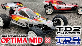 TD4にはオプティマミッドボディ ヤフオクでも売ってる⁉︎ TAMIYA TD4 SUPER AVANTE TD4 CHASSIS  KYOSHO optima mid