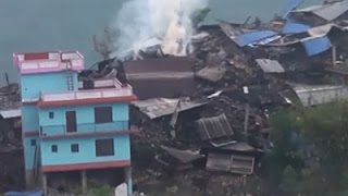 Raw: Homes in Ruins After Deadly Nepal Quake