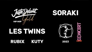 LES TWINS SORAKI RUBiX KUTY | HIP HOP INTERNATIONAL BATTLE 1vs1 | JUSTE DEBOUT GOLD  | 2023