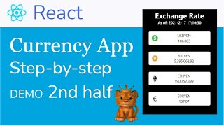 How to create a simple currency App with React (2/2) - using axios and Alpha vantage