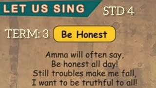 STD 4 ENG TERM 3 BE HONEST SONG