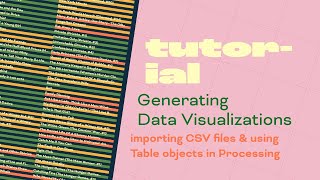 Data Visualization in Processing | Generative Art | Tutorial [CC]