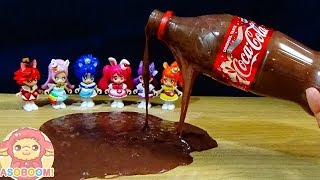 コーラのスライム！？プリキュア☆ニセモノクッキング！ほんものそっくりのコーラのスライムつくっちゃお♪キッズ アニメ おもちゃ ASOBOOM!