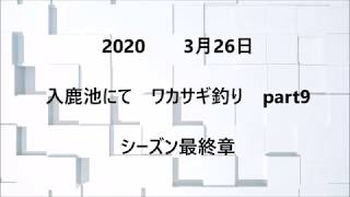 2020　3月26日　入鹿池にて　ワカサギ釣り「入鹿池にて　わかさぎ釣り」part9 最終章