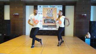 Panagiotis and Myrto Crazy Moves ON2 Salsa Jam in Cyprus