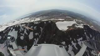 ドローンで鳥海山360°カメラ動画撮影