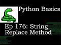 Python Basics String Replace Method