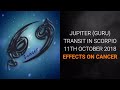 Jupiter Transit (Guru Gochar) in Scorpio 2018- 2019, Effects for Cancer (Kark Rashi) Moon Sign