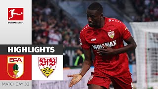Battle For The Second Place! | FC Augsburg - VfB Stuttgart | Highlights | MD33 –