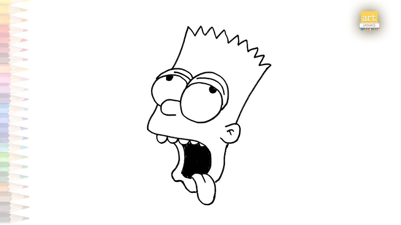 Bart Simpson Face Front Bart Simpson Face Front