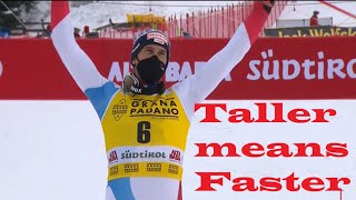 Why Tall Skiers Win Slaloms (Ramon Zenhäusern wins Alta Badia)