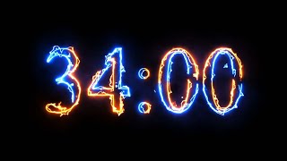 34 Minute Timer - 2040 seconds Timer - Clean & Simple [ELECTRIC]
