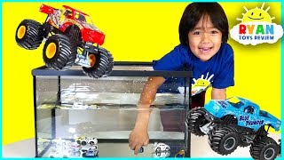Ryan Pretend Play Learn Colors with Trucks Car Wash and Number Counting!
