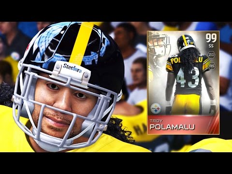 Madden 15 Ultimate Team Gameplay - 99 Retirement Troy Polamalu Does EVERYTHING! Madden 15 Ultimate Team Gameplay - 99 Retirement Troy Polamalu Does EVERYTHING!