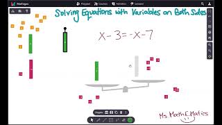 Solving Equations with Variables on Both Sides in Polypad!