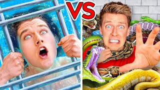 Extreme Would You Rather In Real Life!! Facing World's 100 *Most Dangerous* Challenges in 24 Hours