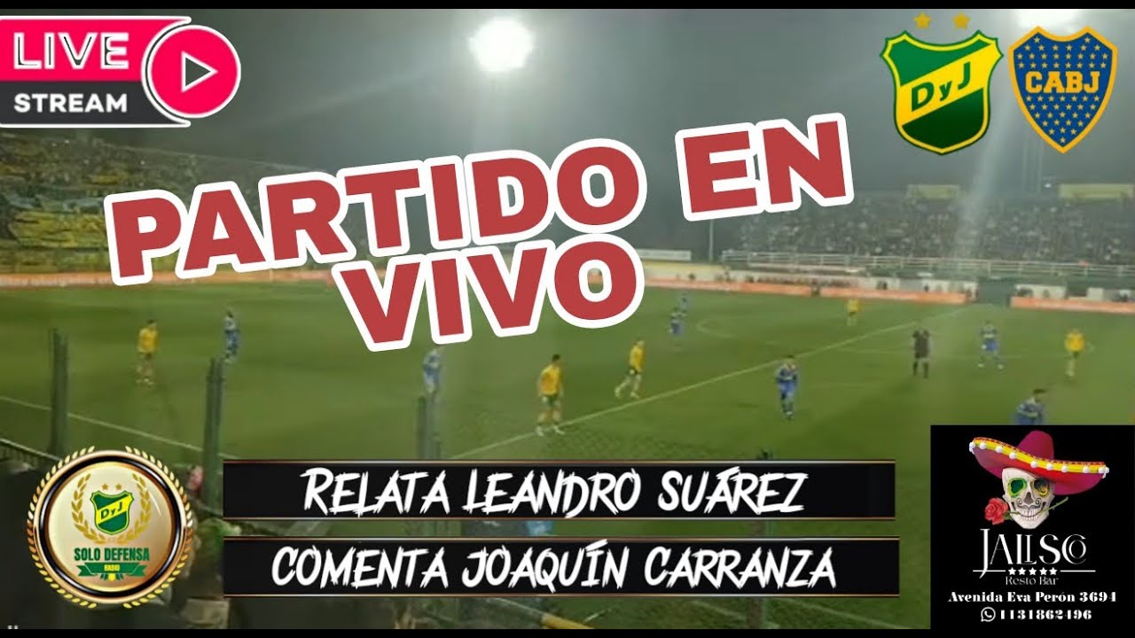 DEFENSA Y JUSTICIA VS BOCA EN VIVO - YouTube