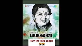 hum the jinke sahare song , Lata Mangeshkar songs 😭 #latamangeshkar #shorts