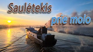 Saulėtekis prie molo #loveklaipeda