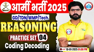 Army Practice Set 2025 | Coding Decoding | Reasoning for Army GD/TDN/WMP/Technical