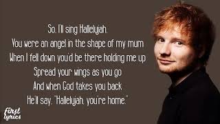Ed Sheeran - Supermarket Flowers - Lyrics
