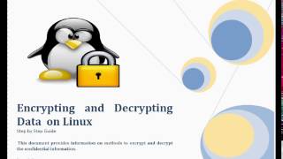 Encrypting and Decrypting Data on Linux