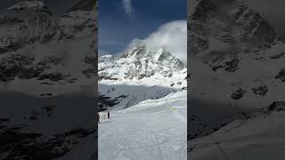 Cervinia ski 🎿 #alps #matterhorn #italy #italytravel #skiing #skiingadventures #cervinia