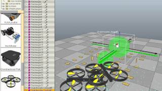 Robot Simulator: AR Drone Quadricopter in V-REP