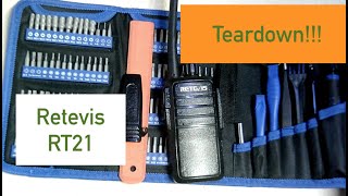 Retevis RT21 FRS UHF Radio Teardown