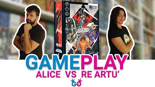 Unmatched - Battle of Legends Vol.1 Partita Completa al gioco da tavolo di schermaglie Artù vs Alice