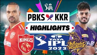 KKR vs PBKS Highlights 2023: IPL 2023 Match 2 | Kolkata Knight Riders vs Punjab Kings Highlights