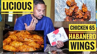 LICIOUS | HABANARO CHICKCEN WINGS | CHICKEN 65 | KANNADA REVIEW | LICIOUS READY TO COOK | MARINATES