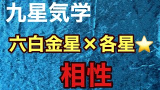 九星気学　六白金星　それぞれの星⭐️との相性