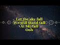 adele ~ sky fall lyrics 🎵🎶 adele lyrics lyricvideo skyfall trending