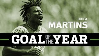 Goal of the Year: Obafemi Martins splits two defenders with a phenomenal first touch