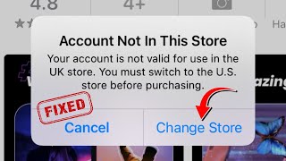 Fix Account Not in This Store Your Account is Not Valid for Use in the Store | iPhone| iOS 16 | 2022