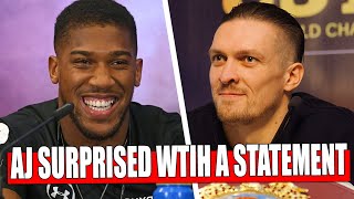 Anthony Joshua SURPRISED WTIH A STATEMENT ABOUT THE FIGHT WITH Alexander Usyk /Fury THREATENS Wilder