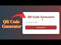 🚀 QR Code Generator in JavaScript 🔥 | Build & Host Your Own QR Code Tool! 💻.........
