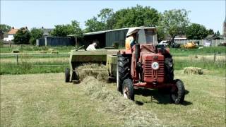 baling hay hooi persen 2012: Mc Cormick d439, Claas Markant HD 1080p