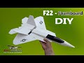 How To Make Cardboard RC Airplane  DIY - F22 Raptor l RC Making